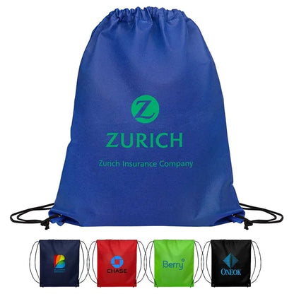 14.5 x 17.5 Eco-Friendly 80GSM Non-Woven Drawstring Backpack