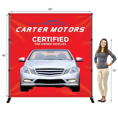 Premium 8' x 8' Backdrop Banner Kit