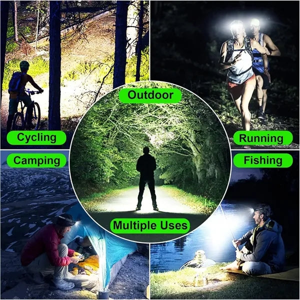 Super Bright Motion Sensor Head Lamp Flashlight