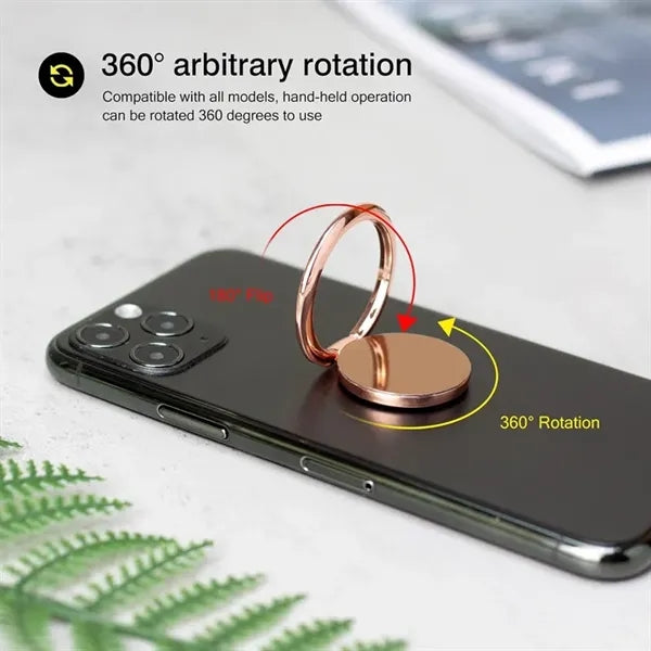 Magnet ring cell phone holder
