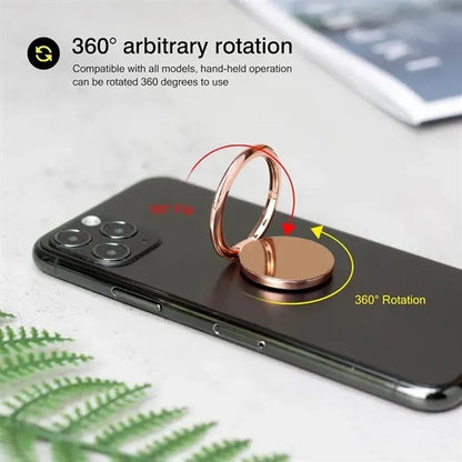 Magnet ring cell phone holder