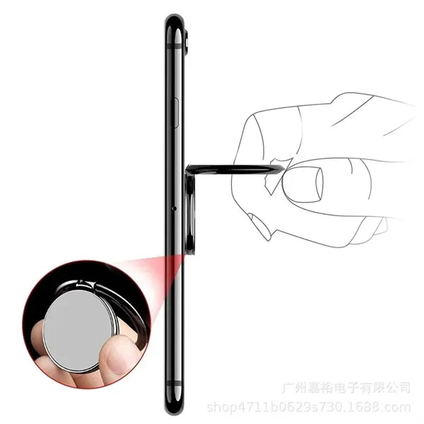 Magnet ring cell phone holder