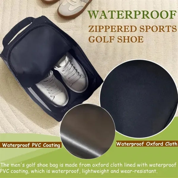 Lightweight Waterproof Golf Shoe Bag