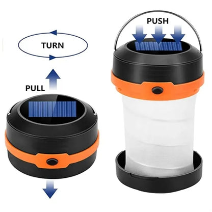 Mini Solar Powered LED Camping Lantern