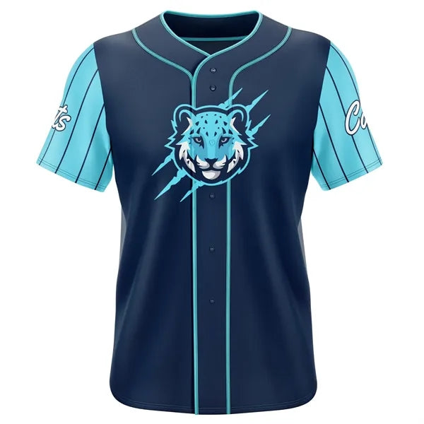 Women's Sublimation Pinhole Mesh Full-Button Baseball Jersey