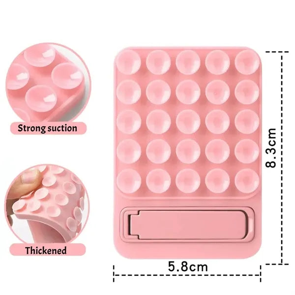 Double Sided Silicone Suction Cup Phone Case Mount