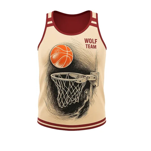 Women's Sublimated Basketball Jersey-Butterfly Mesh