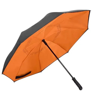 48" Arc Two-Tone Auto Open Reverse Umbrella w/ Full Color