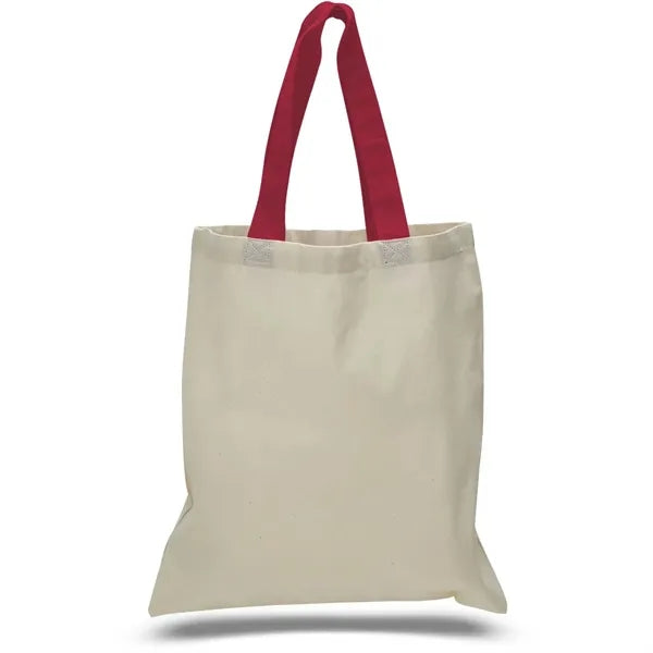12 oz Cotton Canvas Tote Bag - 15"W x15"H x 3"D x 20"Handle