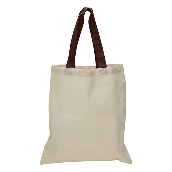 12 oz Cotton Canvas Tote Bag - 15"W x15"H x 3"D x 20"Handle