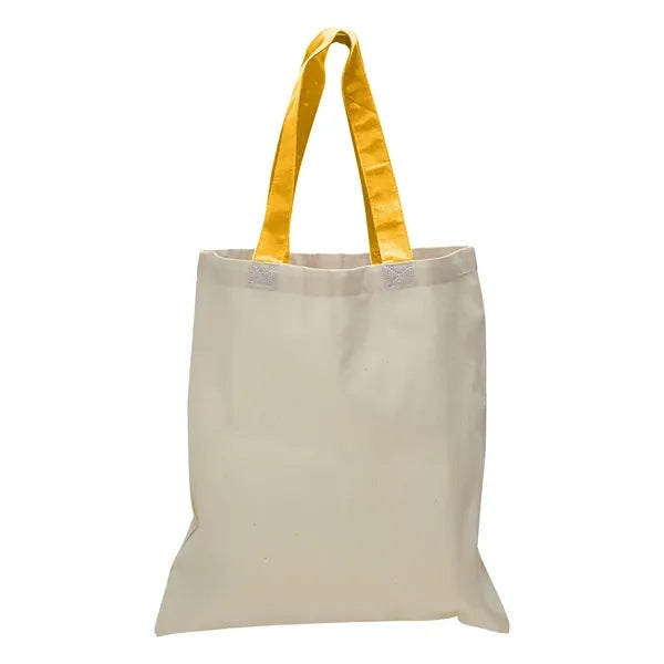 12 oz Cotton Canvas Tote Bag - 15"W x15"H x 3"D x 20"Handle