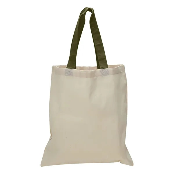 12 oz Cotton Canvas Tote Bag - 15"W x15"H x 3"D x 20"Handle