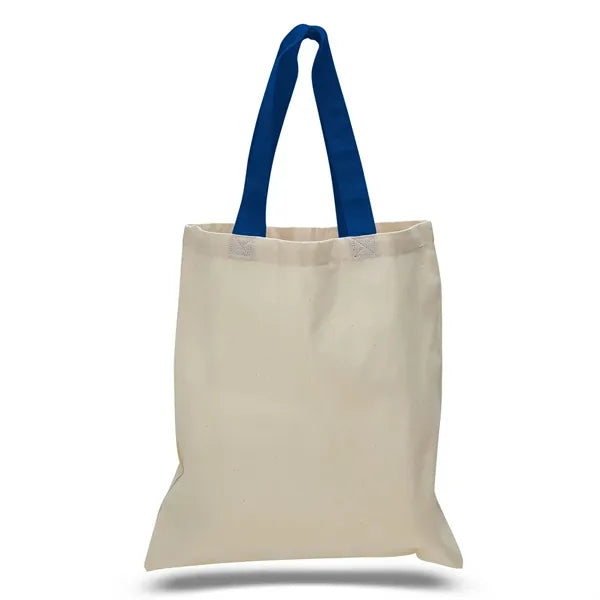 12 oz Cotton Canvas Tote Bag - 15"W x15"H x 3"D x 20"Handle