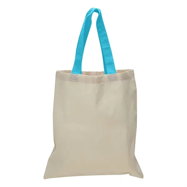 12 oz Cotton Canvas Tote Bag - 15"W x15"H x 3"D x 20"Handle