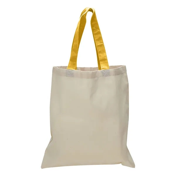 12 oz Cotton Canvas Tote Bag - 15"W x15"H x 3"D x 20"Handle