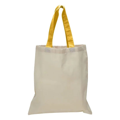 12 oz Cotton Canvas Tote Bag - 15"W x15"H x 3"D x 20"Handle