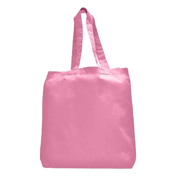 7 oz Cotton Canvas Tote Bag - 10"x14" w/ - 5"G - 20"Handle