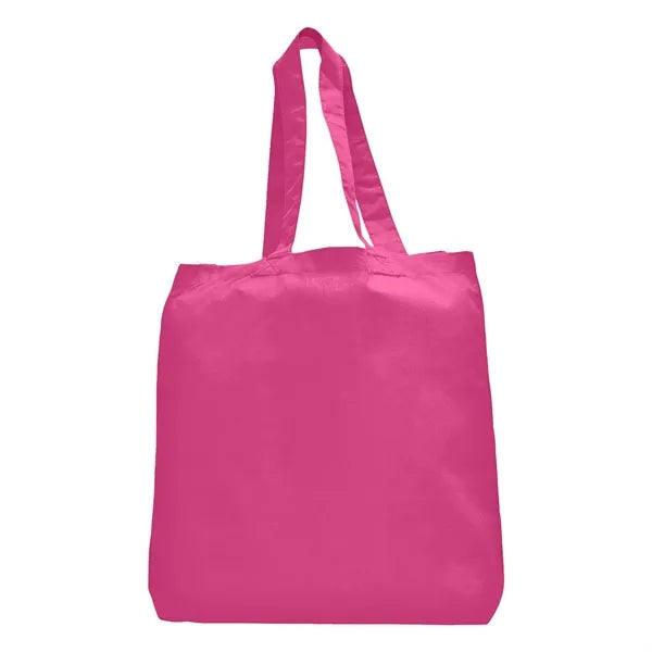 7 oz Cotton Canvas Tote Bag - 10"x14" w/ - 5"G - 20"Handle