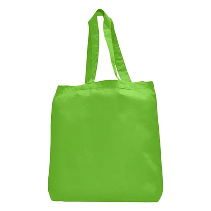 7 oz Cotton Canvas Tote Bag - 10"x14" w/ - 5"G - 20"Handle
