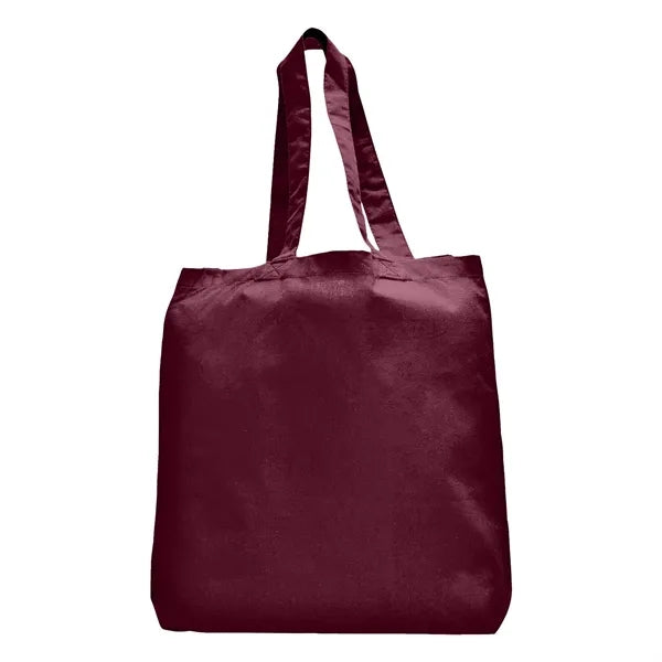 7 oz Cotton Canvas Tote Bag - 10"x14" w/ - 5"G - 20"Handle