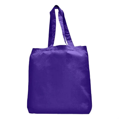 7 oz Cotton Canvas Tote Bag - 10"x14" w/ - 5"G - 20"Handle