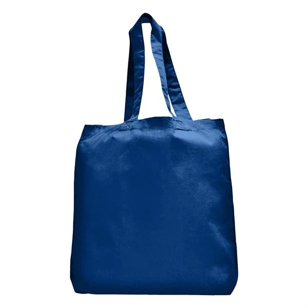 7 oz Cotton Canvas Tote Bag - 10"x14" w/ - 5"G - 20"Handle