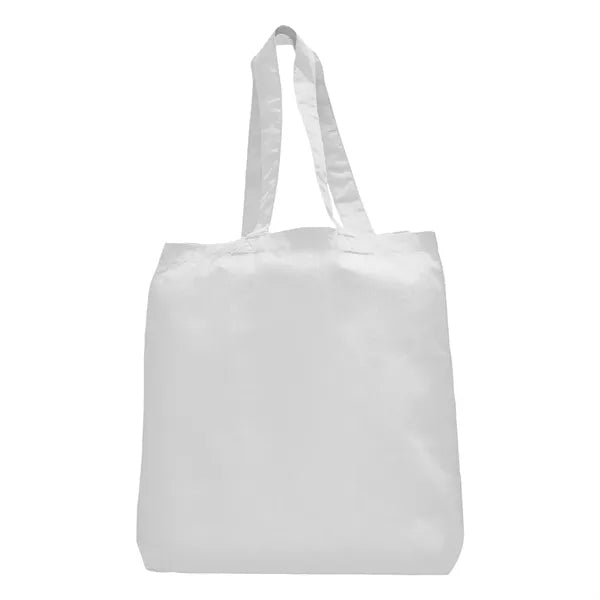 7 oz Cotton Canvas Tote Bag - 10"x14" w/ - 5"G - 20"Handle
