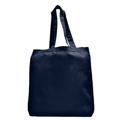 7 oz Cotton Canvas Tote Bag - 10"x14" w/ - 5"G - 20"Handle