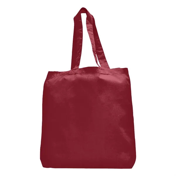 7 oz Cotton Canvas Tote Bag - 10"x14" w/ - 5"G - 20"Handle