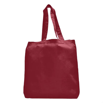 7 oz Cotton Canvas Tote Bag - 10"x14" w/ - 5"G - 20"Handle