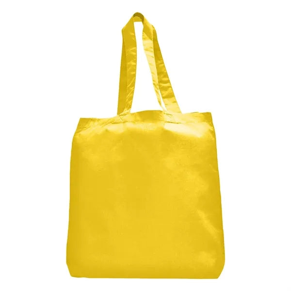 7 oz Cotton Canvas Tote Bag - 10"x14" w/ - 5"G - 20"Handle