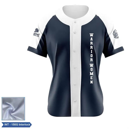 Women's Sublimation 150G INT Full-Button Baseball Jersey