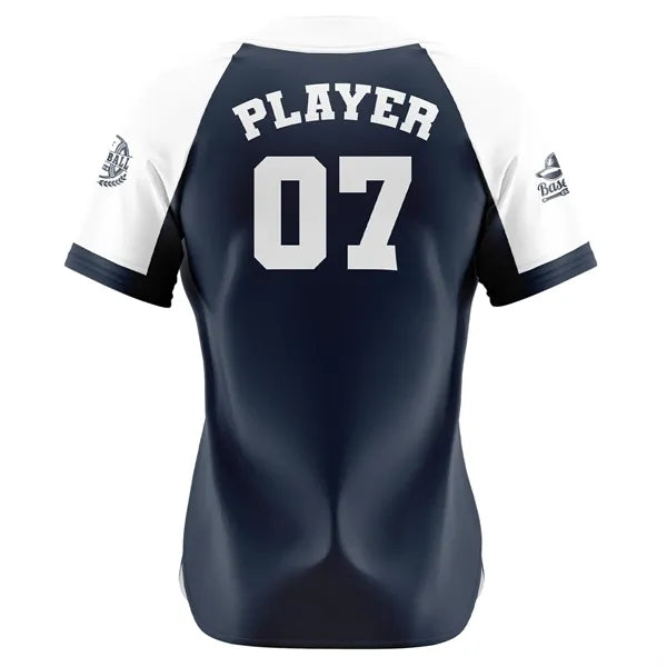 Women's Sublimation 150G INT Full-Button Baseball Jersey