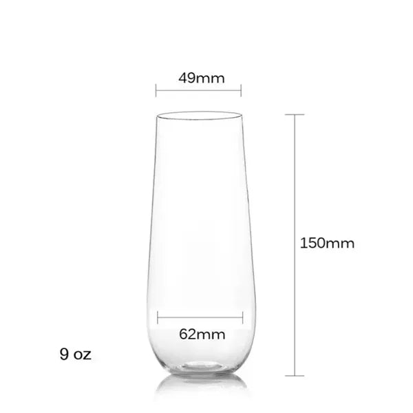 9 oz Plastic Champagne Flute
