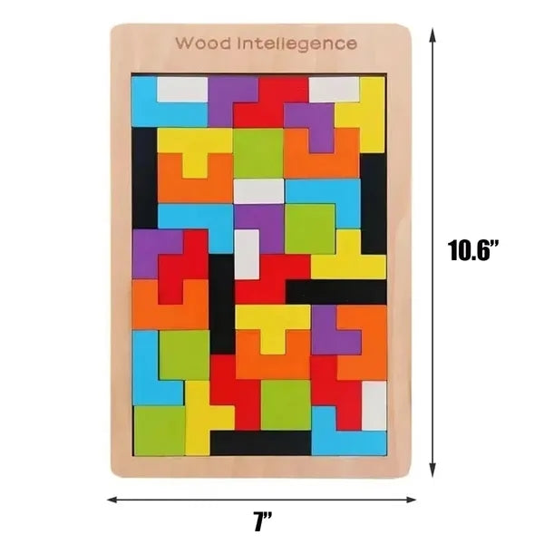 Wooden Blocks Puzzle Brain Teasers Toy