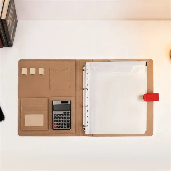 A4 Multi function Business Portfolio Folder W/ Calculator