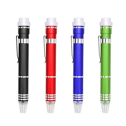 Aluminum Multi Tool Set Pocket Screwdriver W/ Flashlight