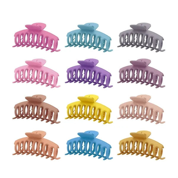 Non Slip Neutral Big Hair Claw Clips