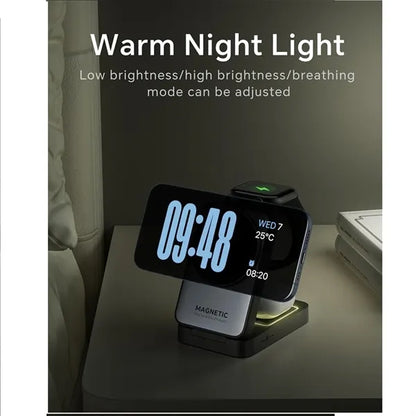3 in 1 Foldable Magnetic Wireless Charger Station