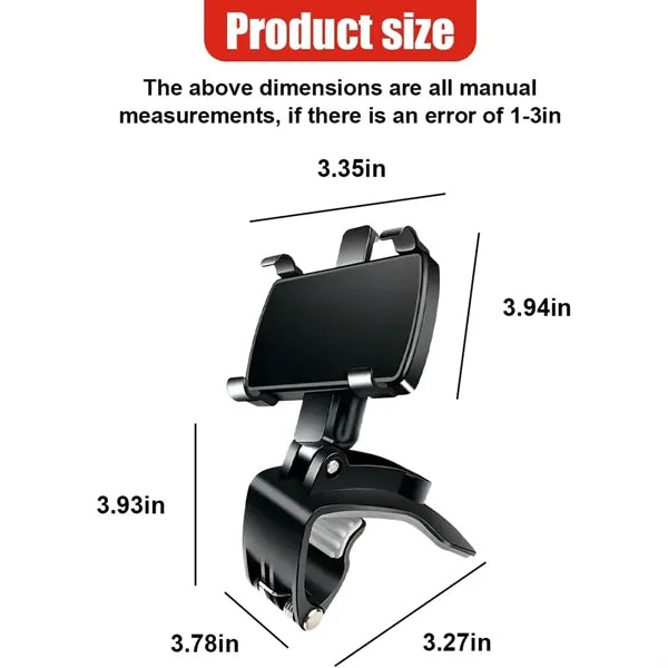 Dashboard Car Phone Clip Mount Stand