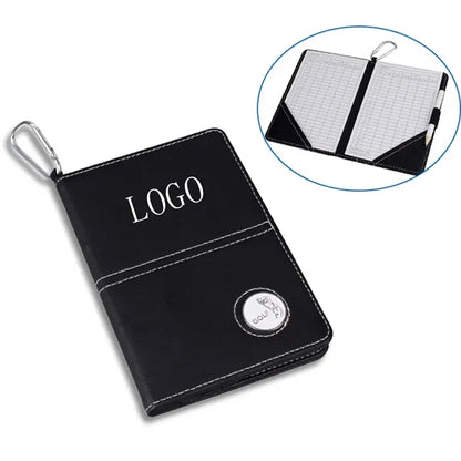 PU Golf Scorecard Holder Yardage Book with Pencil Marker