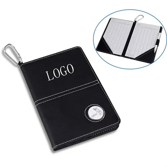 PU Golf Scorecard Holder Yardage Book with Pencil Marker