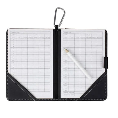 PU Golf Scorecard Holder Yardage Book with Pencil Marker