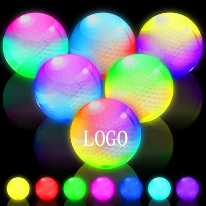 LED Light up Golf Balls Colors Changing Glow in The Dark