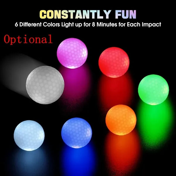 LED Light up Golf Balls Colors Changing Glow in The Dark