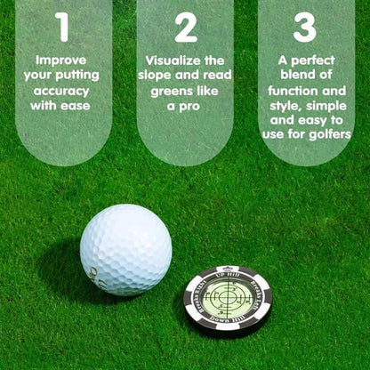 Golf Green Reader with Ball Marker Putting Training Gift