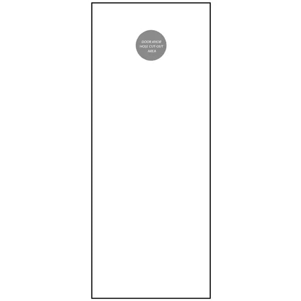 10.5" X 4.25" Door Hanger With Slits For Business Card