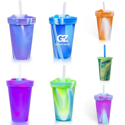 16oz Silicone Tumbler Cup