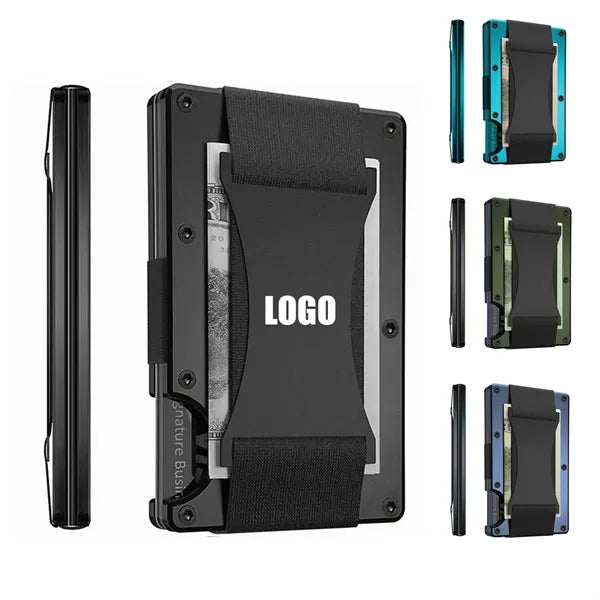 Aluminum Slim Minimalist Compact Wallet and Card Holder