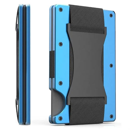 Aluminum Slim Minimalist Compact Wallet and Card Holder
